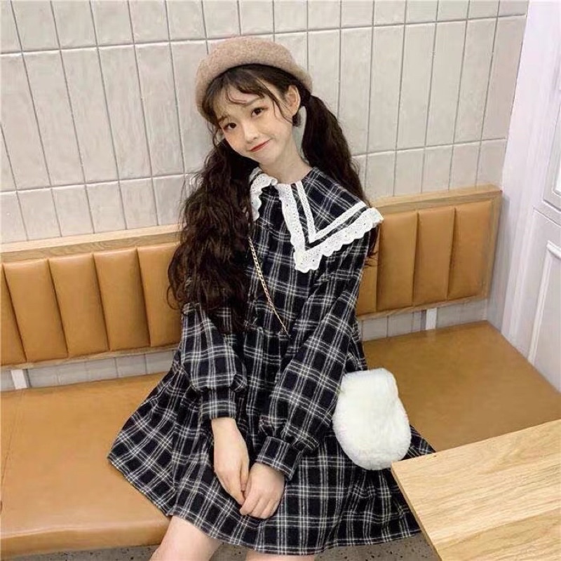 🌻Váy caro đen 🌻[new]