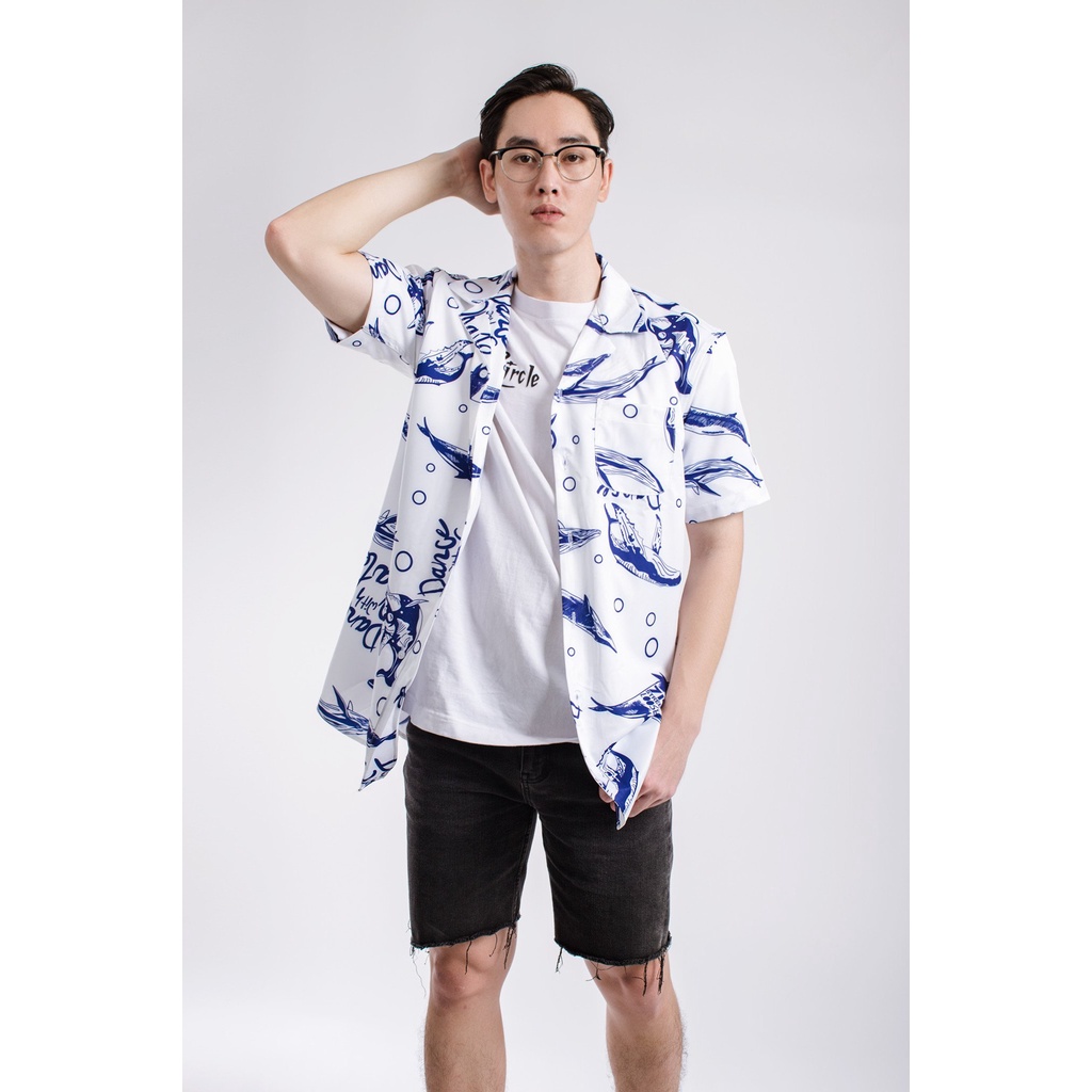 Áo Sơ Mi Nam Tay Ngắn Form Rộng Họa Tiết 4LUCKY - 8066 - Chất sơ mi lụa không nhăn, co giãn tốt. thấm hút mồ hôi tốt | BigBuy360 - bigbuy360.vn