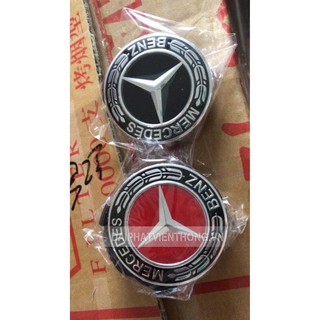 037 LOGO ỐP CHỤP MÂM LAZANG XE Ô TÔ MERCEDES 72 MM KIỂU MỚI (1 CÁI)