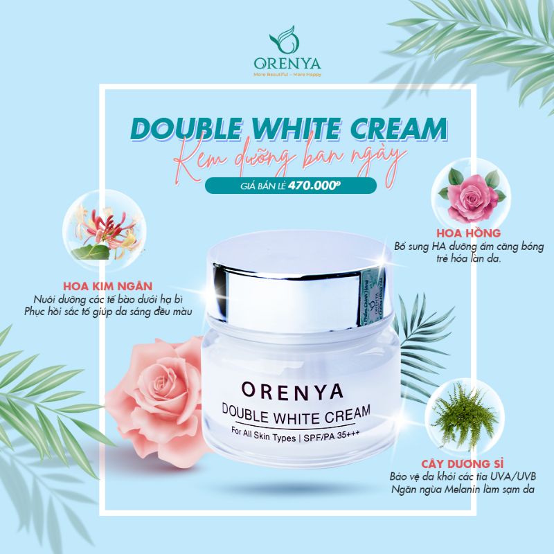 KEM DƯỠNG DA BAN NGÀY ORENYA DOUBLE WHITE CREAM