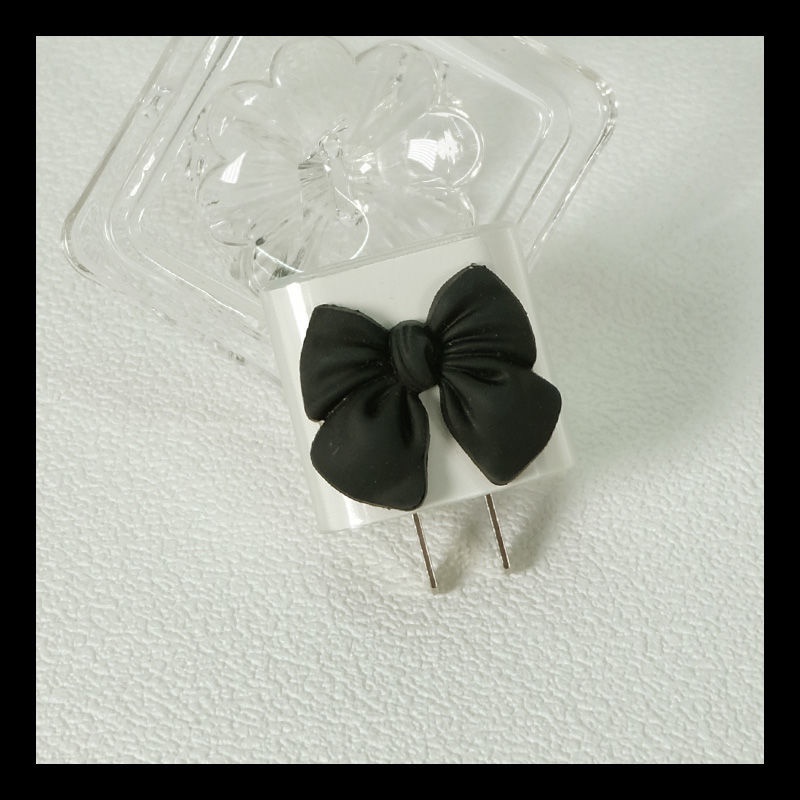 Ốp Điện Thoại Bảo Vệ Cho TPU Black Bow Style compatible for iPhone 11 12 13 Pro Max compatible for iPad Pro Air Mini 18w 20w