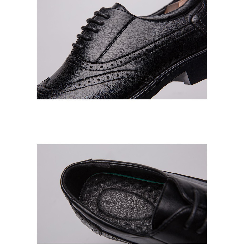 Vintage fashion men's leather shoes