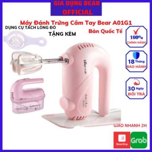 Máy Đánh Trứng Càm Tay Mini Bear , Máy Đánh Kem Trộn Bột Đa Năng CAO CẤP, hàng chính hãng Bear, Bảo hành 18 tháng