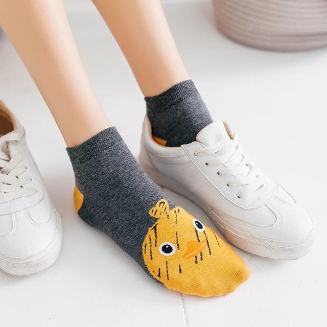 TẤT NỮ CỔ NGẮN HÌNH THÚ ĐÁNG YÊU