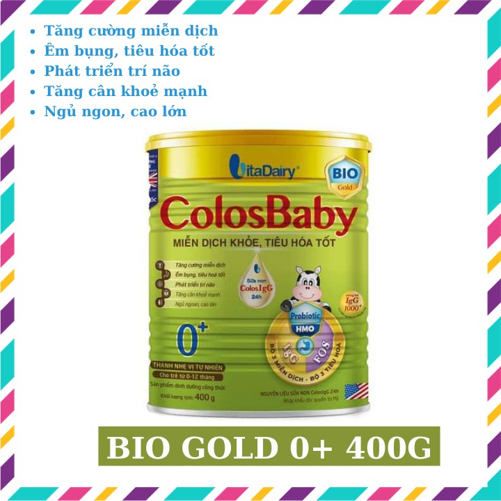 Sữa Colosbaby BIO GOLD 0+ 400g