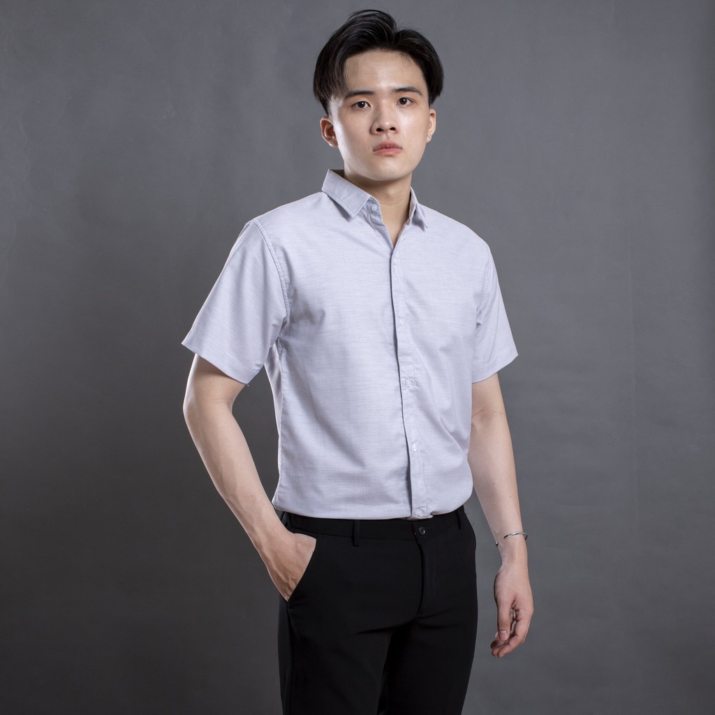Áo sơ mi nam ngắn tay LADOS - 8054 chất vải Oxford cực chuẩn - Áo sơ mi tay ngắn mẫu mới nhất | BigBuy360 - bigbuy360.vn