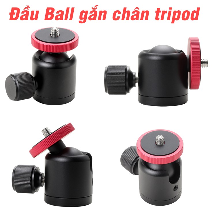 Chân đỡ kèm đầu ball dùng cho máy ảnh, điện thoại ,gimbal bằng kim loại