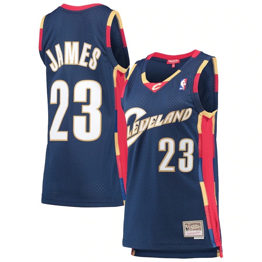 Áo Thun Nam Cleveland Cavaliers LeBron James Mitchell &amp; Ness Wine Big &amp; Tall Cổ Điển