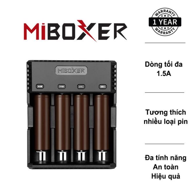 Bộ sạc đa năng 4 kênh độc lập thông minh MIBOXER C4S