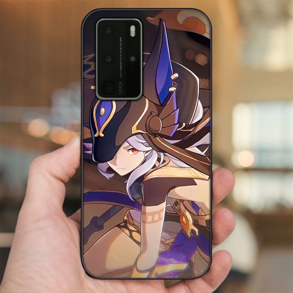Ốp lưng Huawei P40 Pro viền đen in hình Cyno Genshin Impact