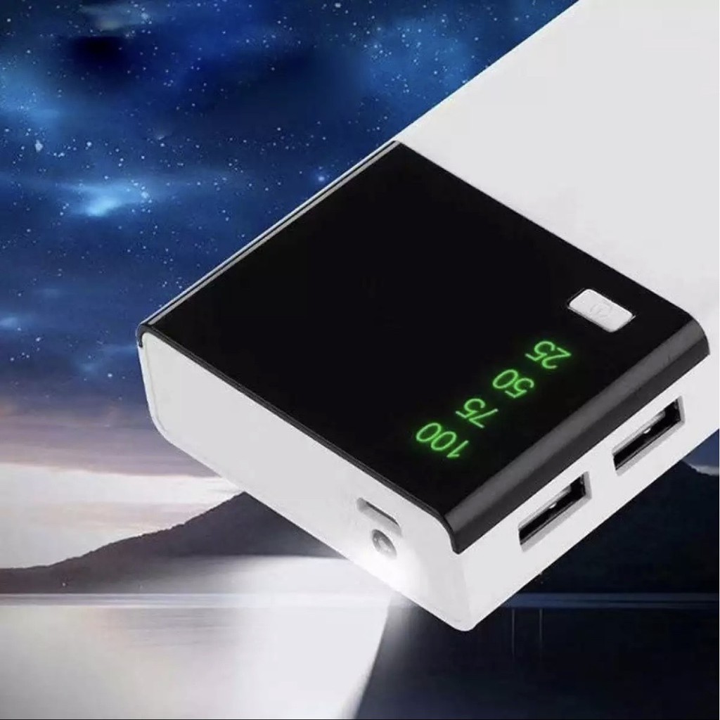 Pin Sạc Dự Phòng SS 20.000 mAh Mẫu Mới Cực Đẹp - Tặng kèm cáp sạc - Sạc 2 đầu, Đèn Led Hiển Thị