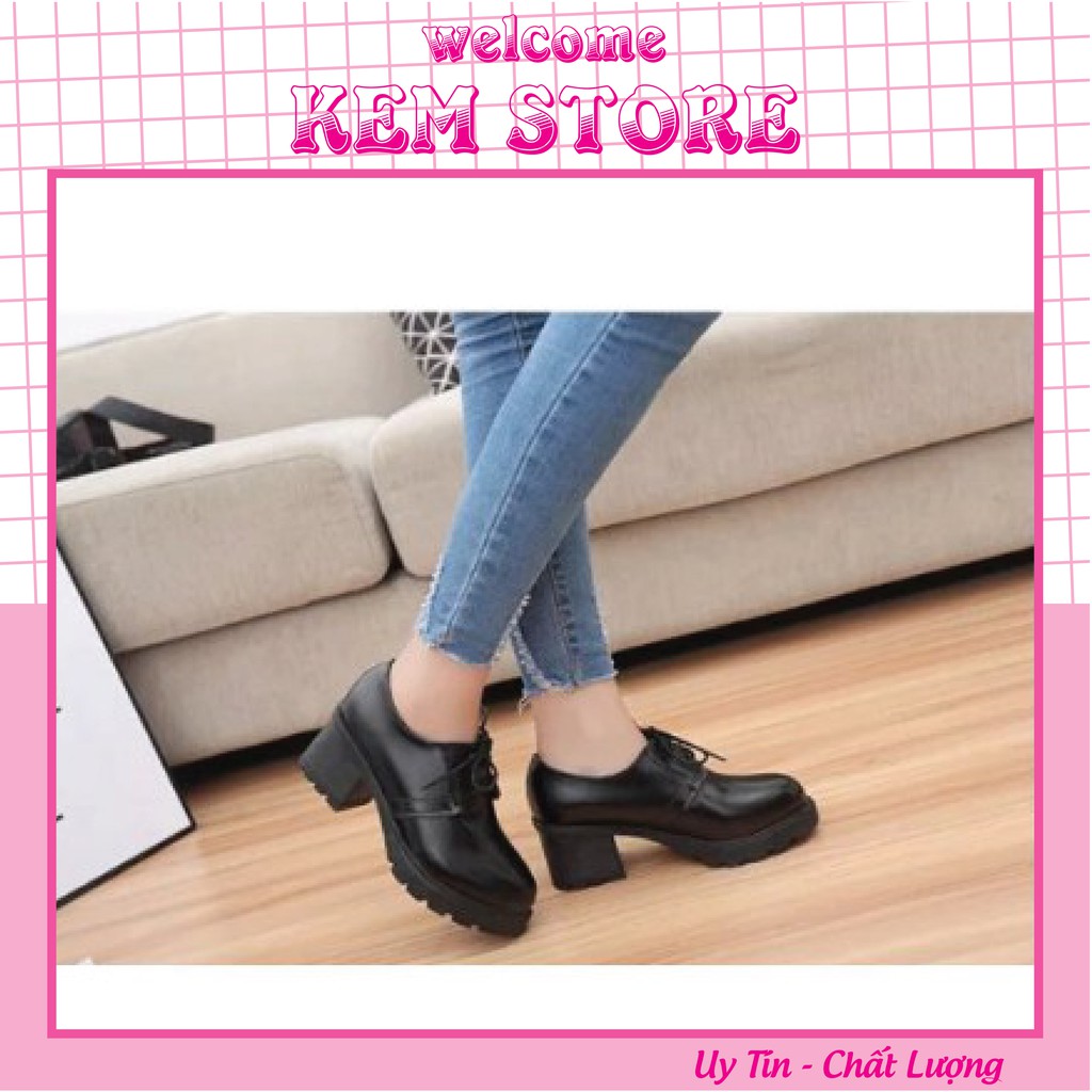 giày oxford nữ đế cao, giày oxford hàn quốc cao gót | BigBuy360 - bigbuy360.vn
