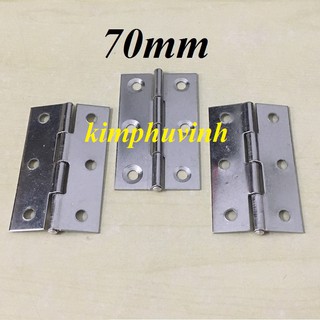 BỘ 4 CÁI 70MM - BẢN LỀ LÁ INOX - BẢN LỀ CỬA INOX 70MM