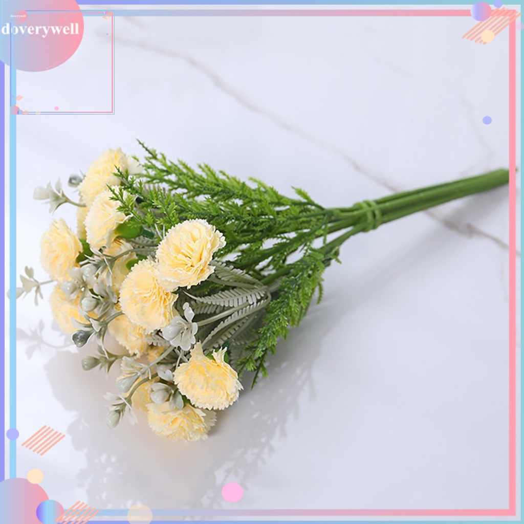 (DOV) 1 Nhánh Hoa Cẩm Chướng Giả Lụa Bắt Mắt Linh Hoạt