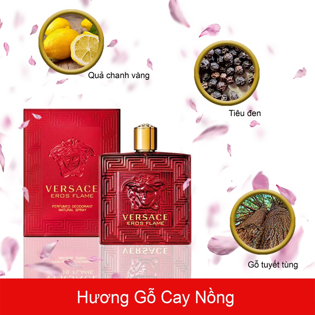 Nước Hoa Nam Versace Eros Flame EDP Màu Đỏ Chai 10ml