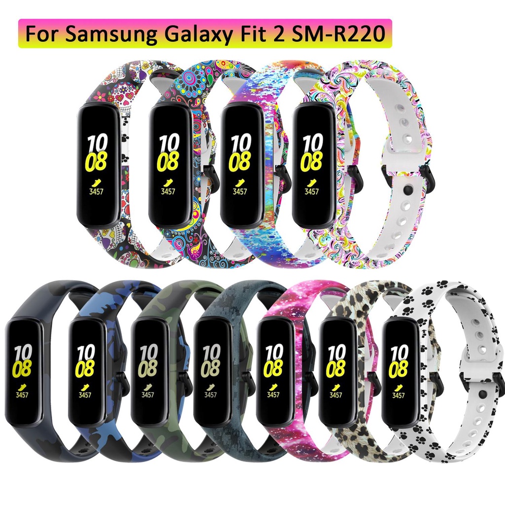 JONYE Dây Đeo Thay Thế Chất Liệu Silicon Màu Trơn Cho Samsung Galaxy Fit 2 SM-R220