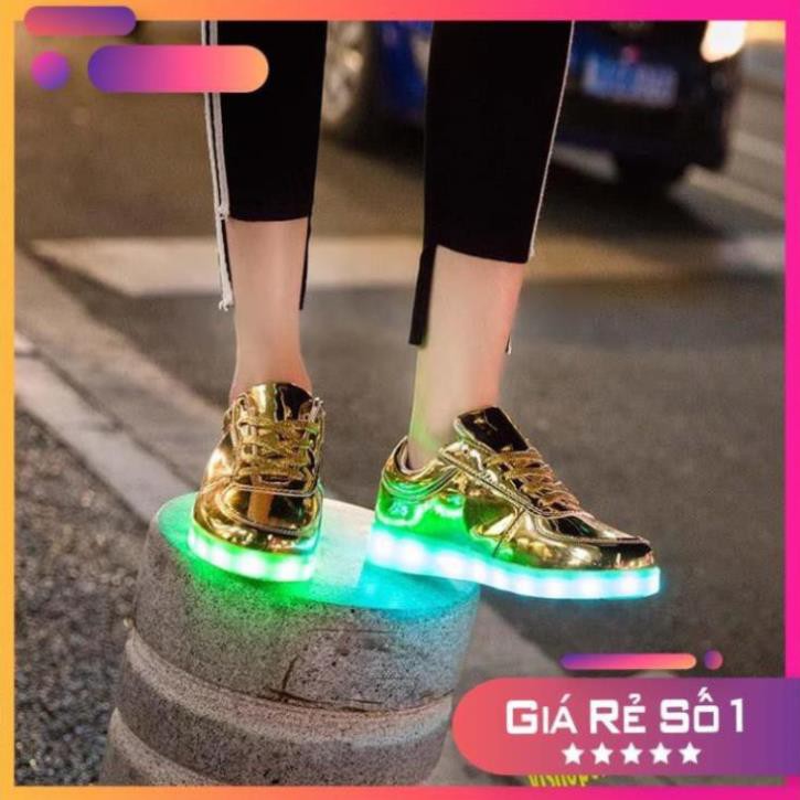 [Sale 3/3] Giày phát sáng màu vàng bóng phát sáng 7 màu 11 chế độ đèn led style phong cách hàn quốc Sale 11 ' > : " ` :