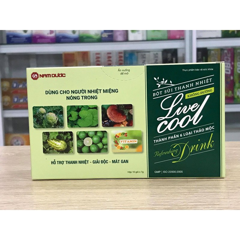 Bột sủi thanh nhiệt Live cool Nam Dược