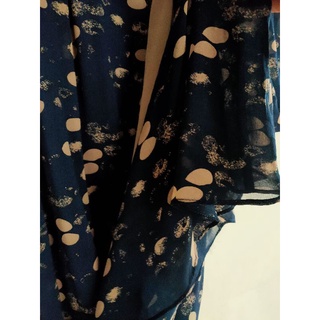 Đầm Chiffon Phối Nơ Cổ Freesize, new 95%