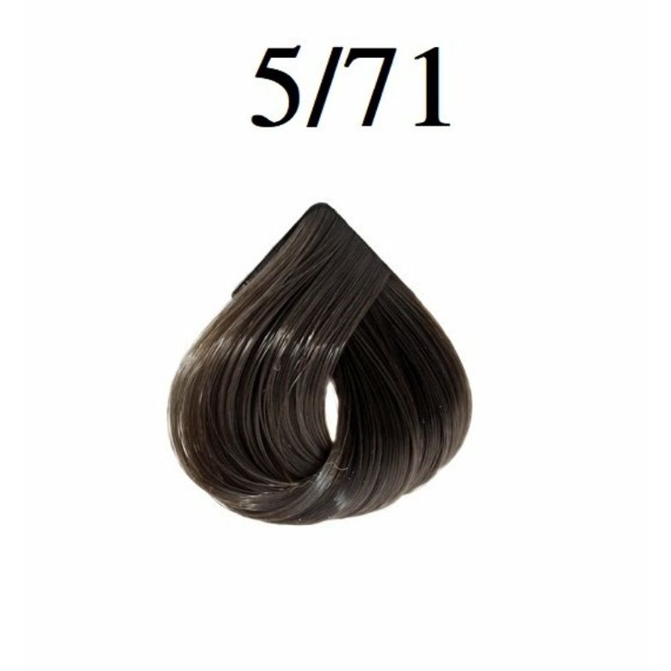 Thuốc Nhuộm Tóc Màu Nâu Trầm Lạnh Ánh Xám Khói  5/71 Brown and Gray Hair Dye Cream