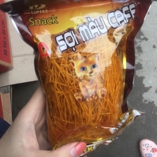 Tăm cay snack sợi màu cà phê