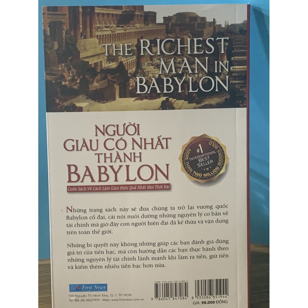 Sách - Người Giàu Có Nhất Thành Babylon - Cuốn Sách Về Cách Làm Giàu Hiệu Quả Nhất Mọi Thời Đại ( Bản Màu )