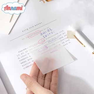 Bộ 50 giấy dán ghi chú trong suốt chống thấm nước chất lượng cao