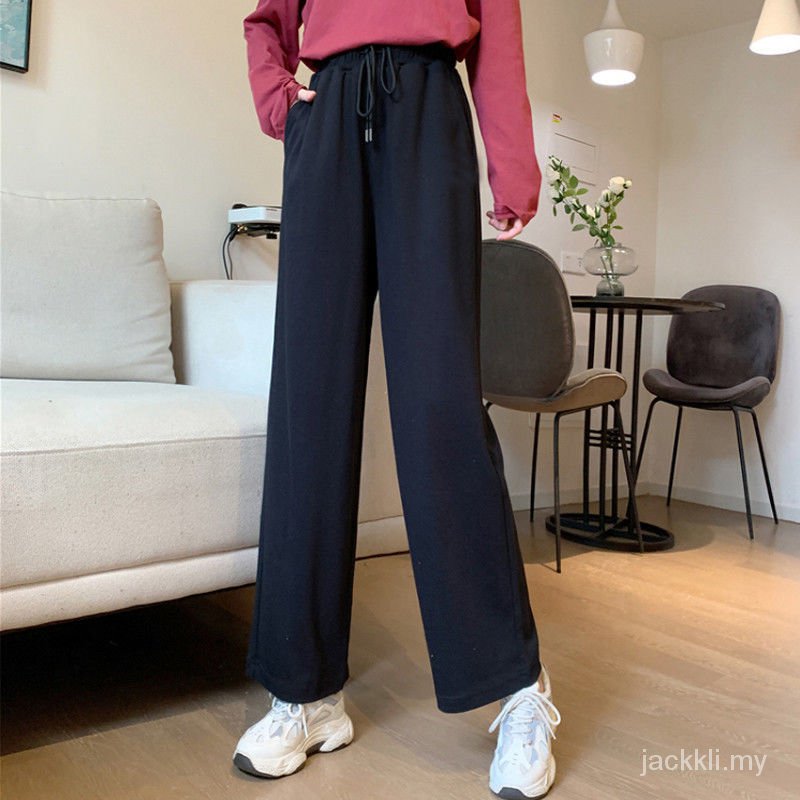 quần ống rộng Màu Xám Phong Cách Hàn Quốc Thời Trang Cho Nữ 2021 | BigBuy360 - bigbuy360.vn