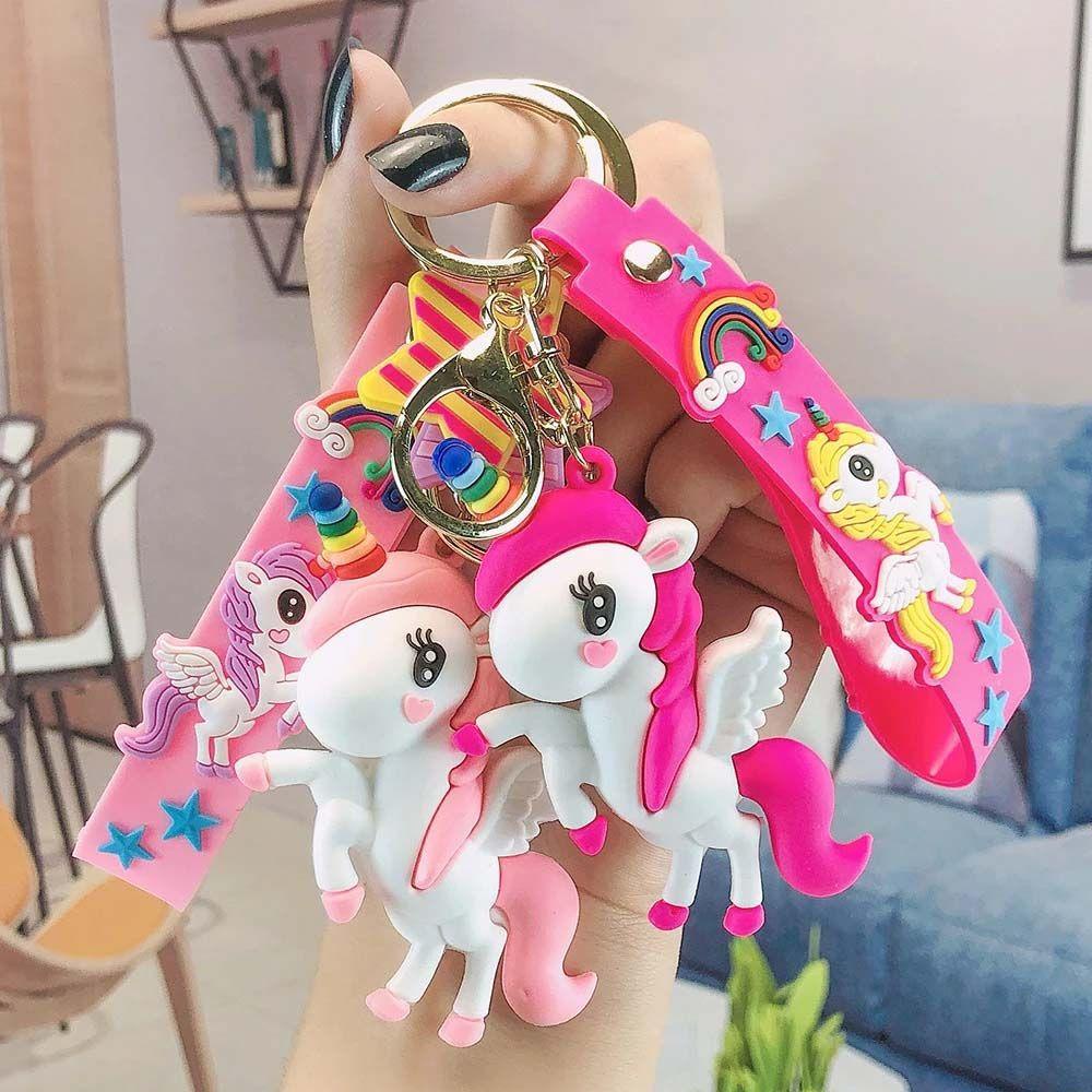 Búp Bê Kỳ Lân Hoạt Hình Treo Ba Lô / Móc Khóa Trang Trí Túi Xách / Điện Thoại Cho Bé