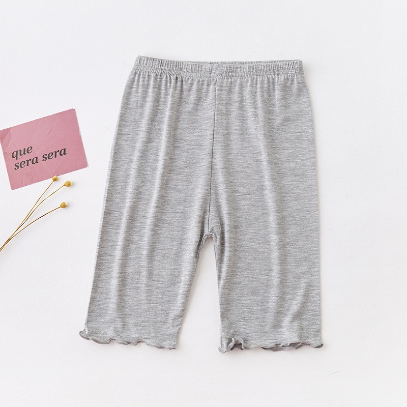 Quần legging lửng bé gái mùa hè cotton cho bé 8-18kg