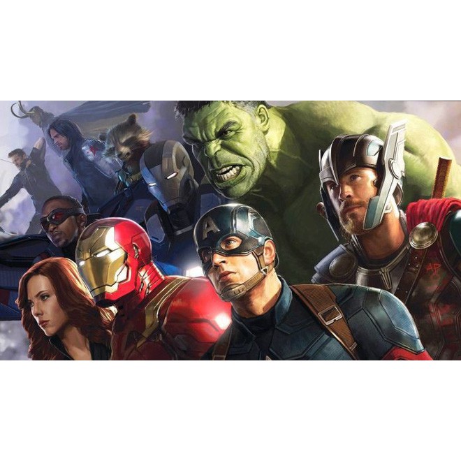 Mô hình avengers 8 nhân vật , vật liệu an toàn , thiết kế siêu  đẹp , bảo hành chính hãng