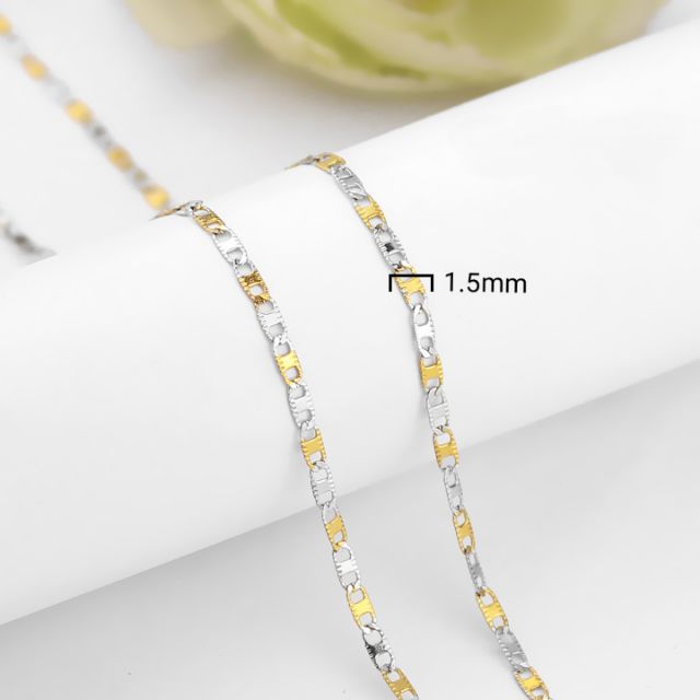 Dây chuyền inox mạ vàng cách điệu