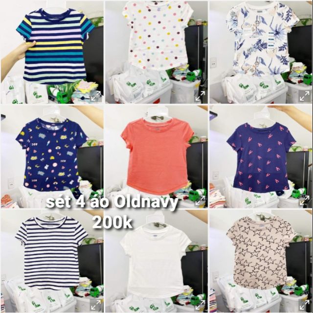 Sét 4 áo bé gái Oldnavy