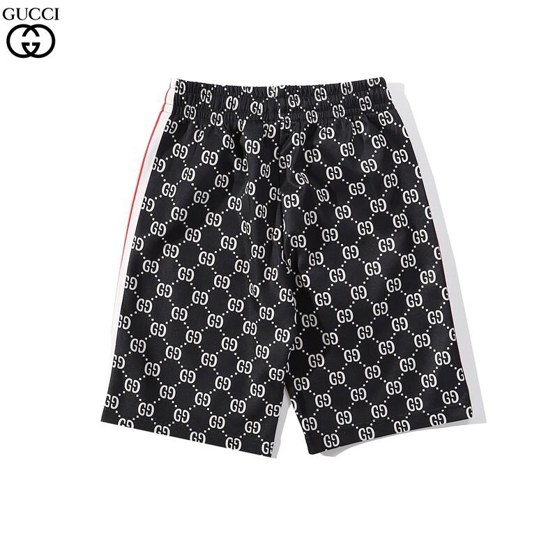 Quần short cotton unisex in họa tiết Gucci thời trang