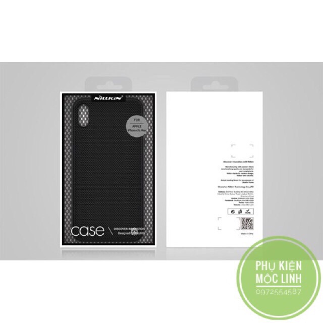 Ốp cao cấp Nillkin Textured vân carbon đen siêu mỏng iphone x xs xs mã 11 Pro 11 Pro Max