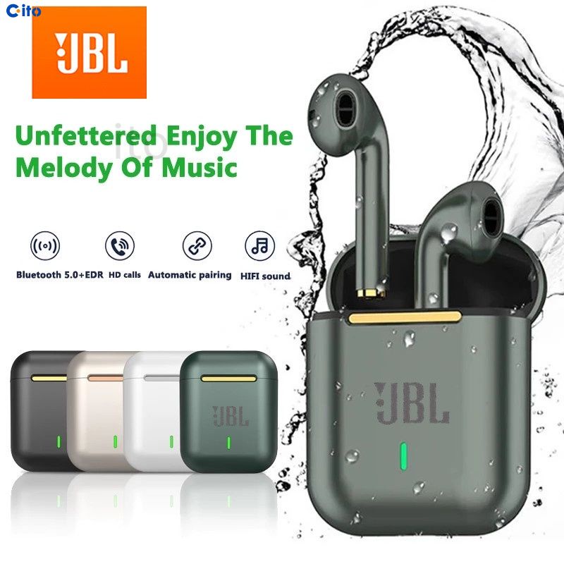 2022JBL J18 TWS Không Dây Earbuds Bluetooth Không Thấm Nước IPX5 HIFI-Âm Thanh Âm Nhạc Tai Nghe Stereo Cảm Ứng