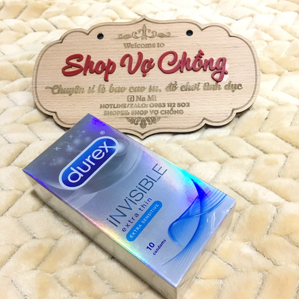 Bao cao su Durex Invisible hộp 10 cái