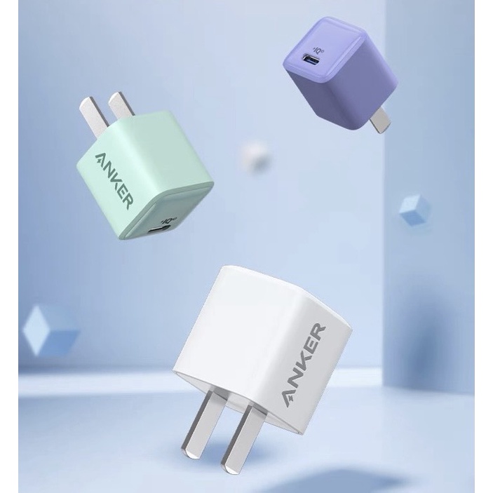 Bộ sạc nhanh Anker PowerPort 3 Nano A2633 PD 20W + Cáp PowerLine III Flow C to L dài 0.9m