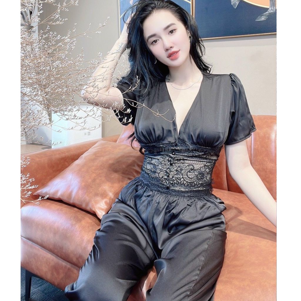 Đồ Ngủ Sexy, Đồ Ngủ Nữ Lụa Latin Cao Cấp Mềm mại xinh xắn &lt;58KG