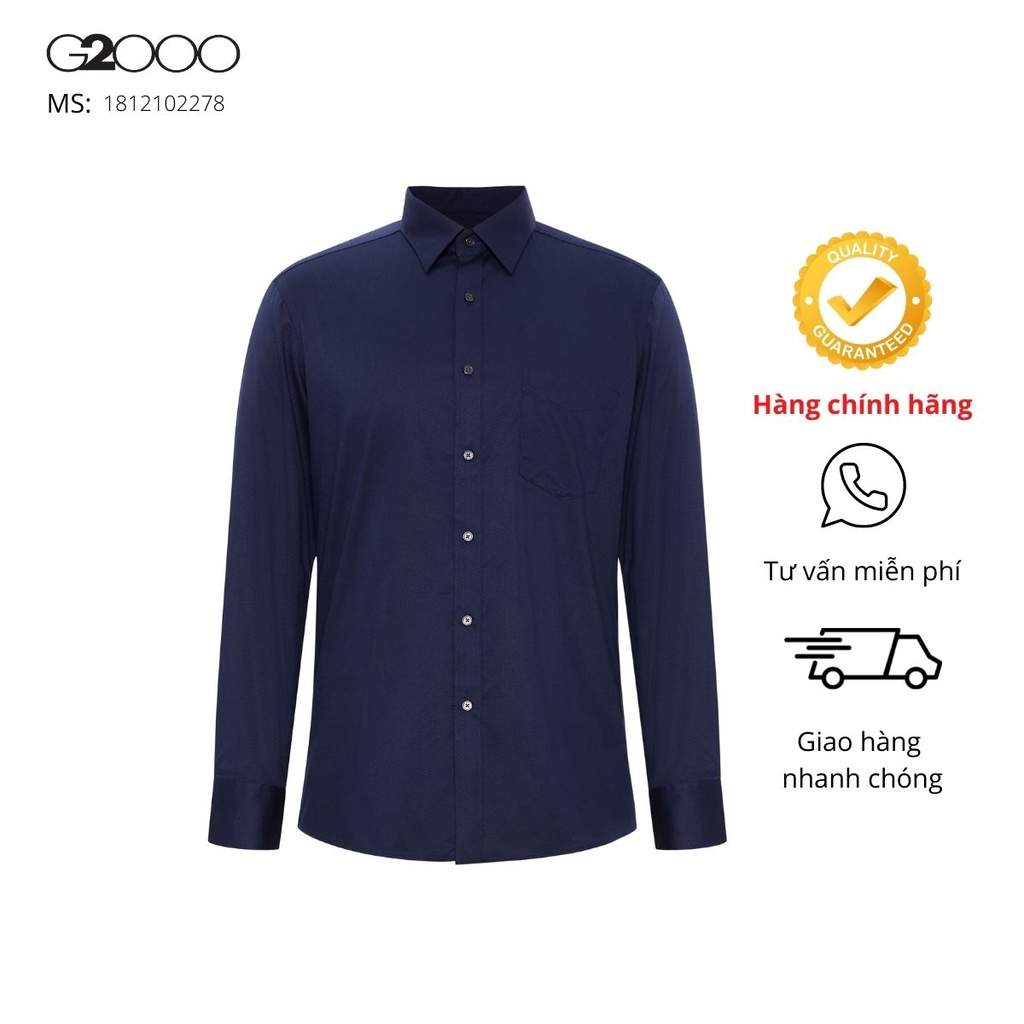 Áo Sơ Mi Nam Smart Fit G2000 (1812102278) Xanh Đen