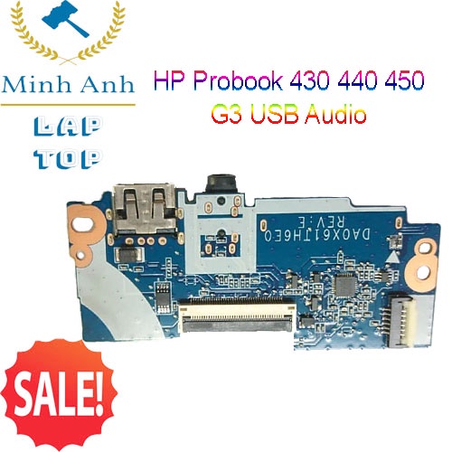 Thay Bo usb audio ,Laptop HP Probook 430 440 450 G3 USB Audio Card Reader Board - Xaclaptop