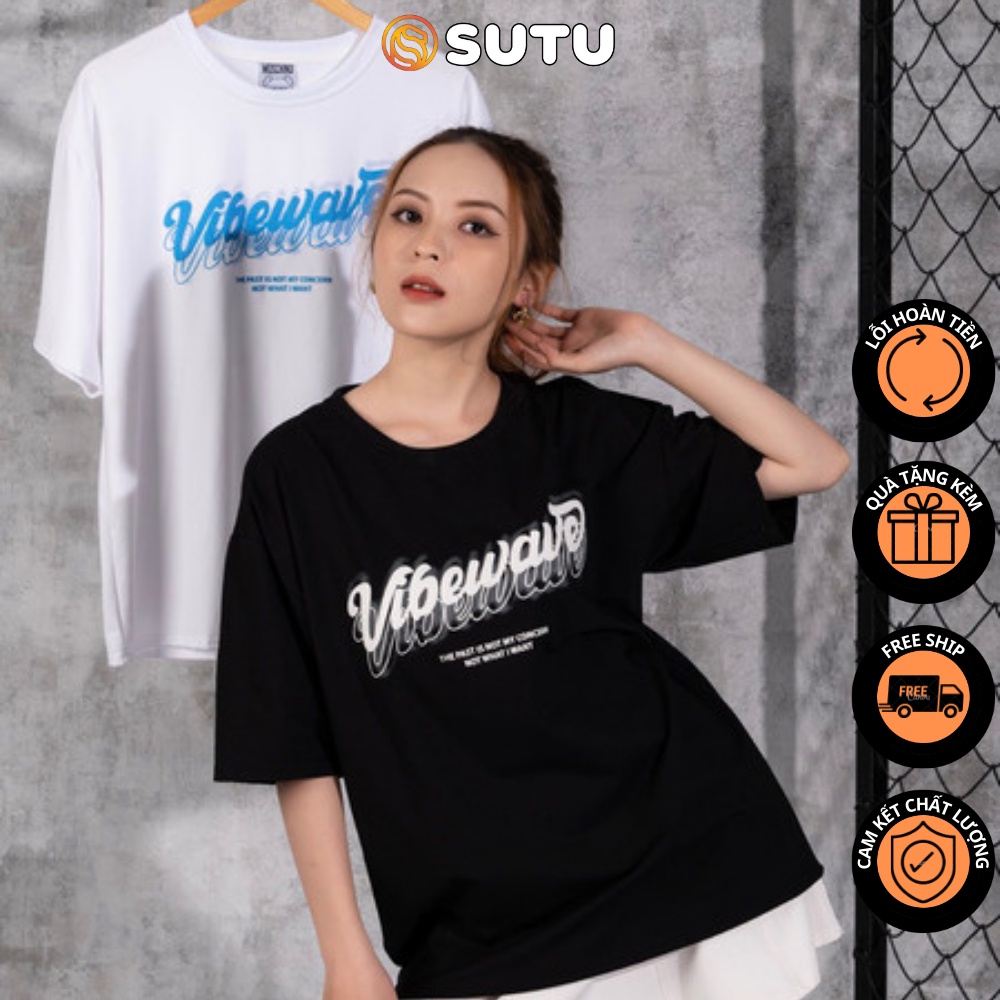 Áo Thun Tay Lỡ Vibewave 🌹FREE SHIP 🌹 Áo Phông Nam Nữ Siêu Hót