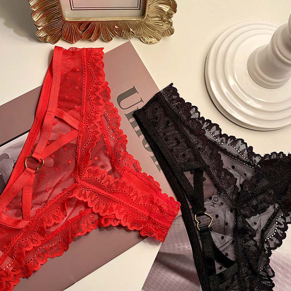 Quần Lót Cotton Không Đường May Màu Sắc Trơn Phối Ren Quyến Rũ Cho Nữ | BigBuy360 - bigbuy360.vn