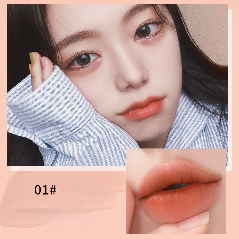 [Hàng mới về] Son môi HANRU chống nước vỏ họa tiết gấu đáng yêu xinh xắn