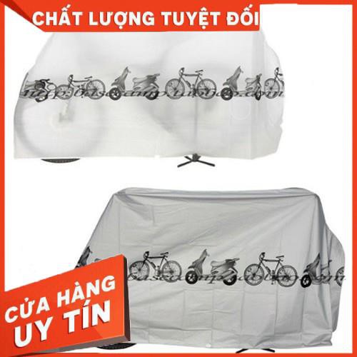 [XẢ KHO+FREE SHIP]  BẠT PHỦ XE MÁY IN HÌNH CHỐNG GIÓ BỤI, MƯA NẮNG