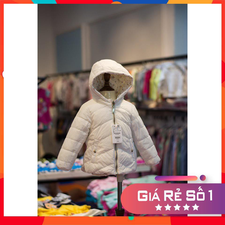 [MẶC ĐƯỢC 2 MẶT] ÁO PHAO BÉ GÁI SIZE 9/12 month - 3/4 years. Trần bông, nhẹ, ấm