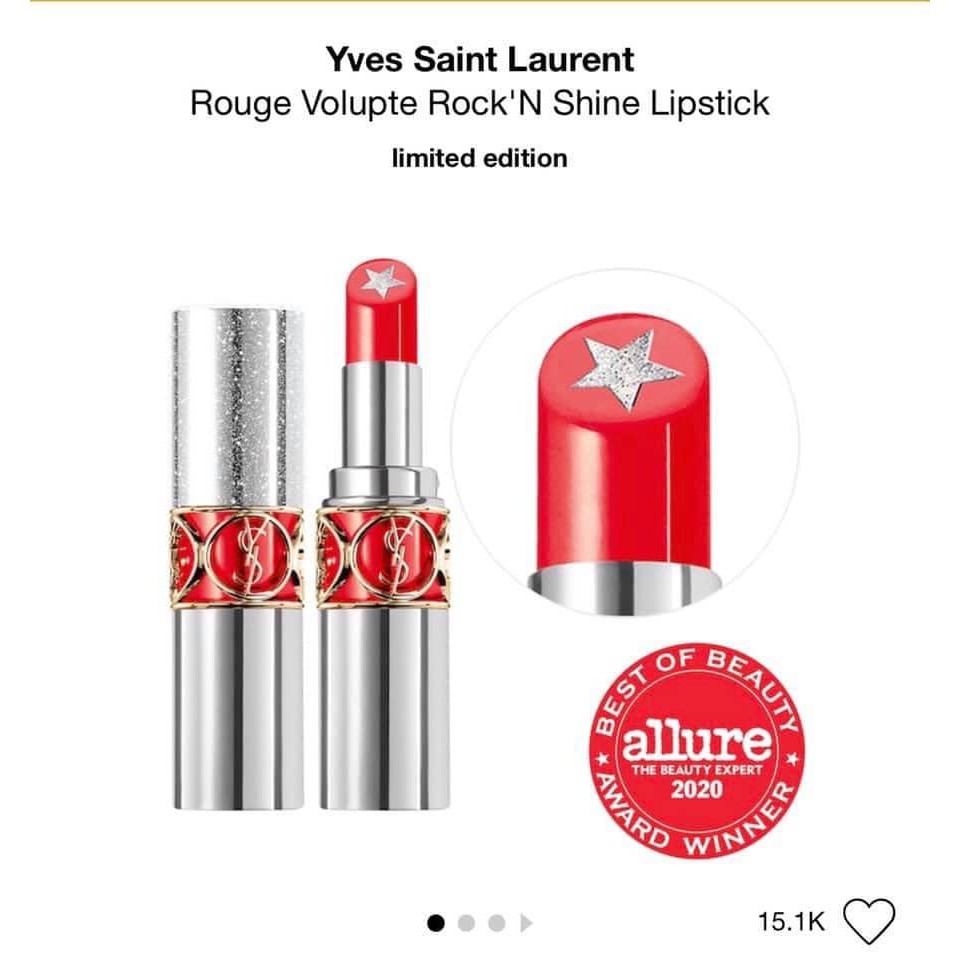 Son thỏi YSL Rouge Volupté Rock'n Shine màu 6 Orange Speaker | BigBuy360 - bigbuy360.vn