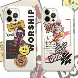 Statue Label TPU Cover For VIVO Y97 Y95 Y93S Y93 V21 V20 SE V21E V19 Neo V15 S1 Pro Y91i Y91 Y91C Y90 Y85 Y72 Y70S Y70 Y67 Y66 Y53 Y52 Y51A Y51 Y50 Y31 Y30 Y20i Y20 Y20S Y19 Y17 Y15 Y12S Y12 Y12i Y11 Y9S Y7S Clear Protection Soft Silicone Phone Case