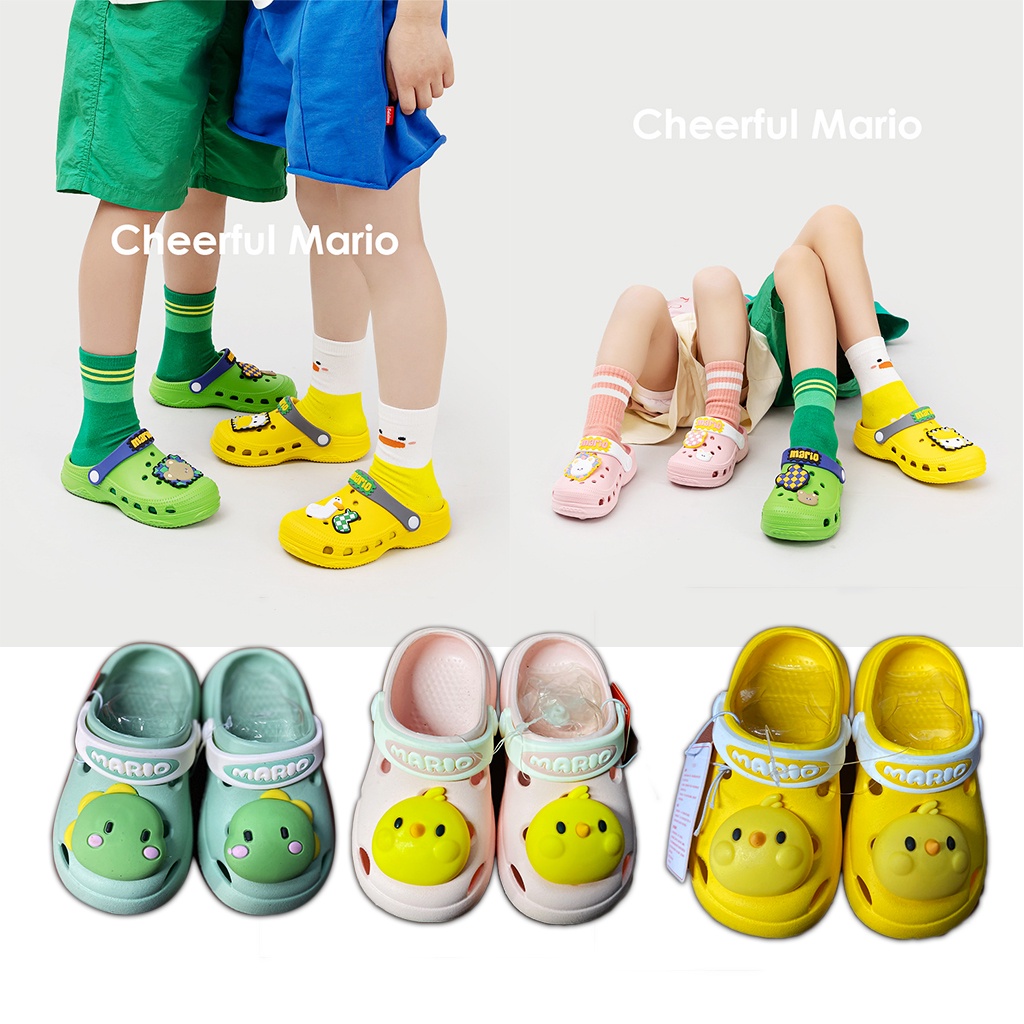 [Thanh Lý] Giày Dép Trẻ Em mùa hè đi biển – chất liệu cao cấp EVA - Cheerful Mario