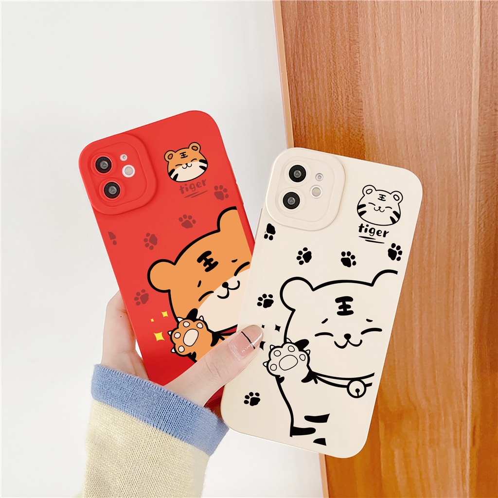 Ốp lưng iphone Hello Ti.ger cạnh vuông 6/6plus/6s/6splus/7/7plus/8/8plus/x/xr/xs/11/12/13/pro/max/plus/promax | BigBuy360 - bigbuy360.vn